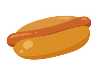 シンプルなホットドッグのイラスト
