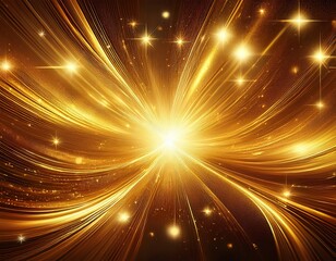 glittering golden sparkle explosion energy background design
