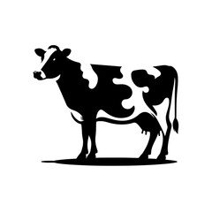 Holstein cow silhouette