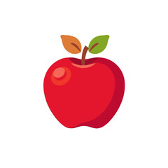 Red Apple Image-Healthy Fruit-Fresh Apple-Delicious Fruit-Yummy Apple-Best Fruit-Apple Icon-Simple Apple Illustration-Cartoon Apple-Apple Graphic-Fruit Vector-Apple Clipart