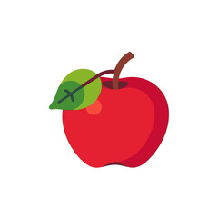 Red Apple Image-Healthy Fruit-Fresh Apple-Fruit Icon-Apple Illustration-Yummy Apple-Healthy Snack-Simple Apple Drawing-Delicious Apple-Simple Fruit Icon