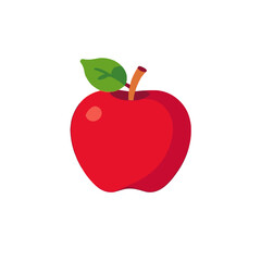 Red Apple Image-Healthy Fruit-Fresh Apple-Simple Apple Illustration-Cartoon Apple-Yummy Apple-Fruit Icon-Apple Clipart-🍎 Fruit-Red Apple Pic