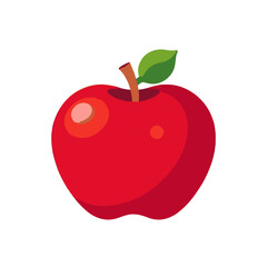 Red Apple Image-Healthy Fruit-Fresh Apple-Yummy Apple-Apple Fruit-Apple Illustration-Cartoon Apple-Apple Graphics-Fruit Vector-Red Apple Drawing