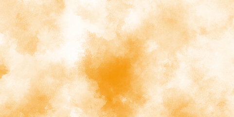 abstract orange watercolor background concept for banner, grungy section of wall ideal for soft textured on wet white paper, modern interior and design, abstract golden bokeh light celebration.