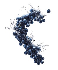 grapes on a white background