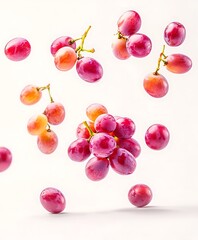 fresh cherries isolated on white