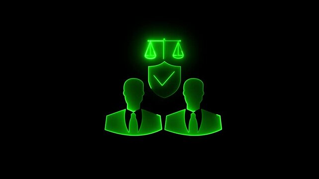 Business ethics and corporate responsibility concept for integrity, accountability, teamwork, fair practices, and ethical standards in corporate environments. Ethics icon
