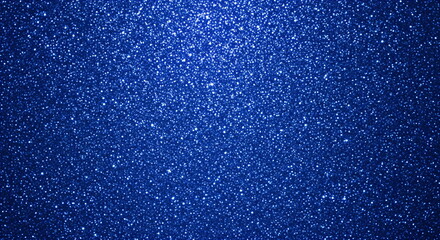 Obraz premium Dark blue glitter background with shimmering white sparkles. Abstract twinkling texture for Christmas, New Year and festive celebrations.