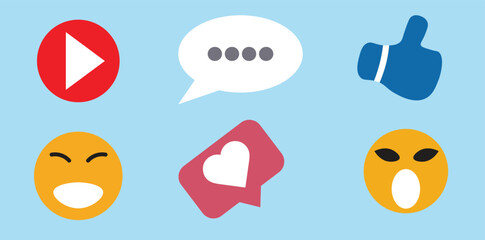 Social media job, online strategy team or internet community customer management, social network career, marketing professional with social media components