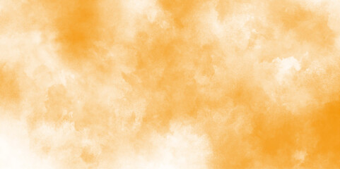 abstract orange watercolor background concept for banner, grungy section of wall ideal for soft textured on wet white paper, modern interior and design, abstract golden bokeh light celebration.