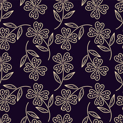 seamless pattern with flowers
