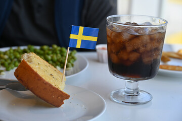 iced coca cola in a glass