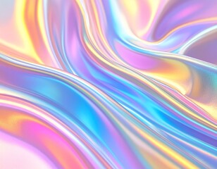 Obraz premium Holographic abstract texture – iridescent rainbow shimmer background 