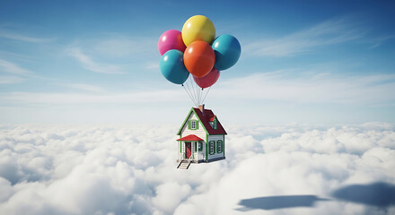 Dream Home Floating Above the Clouds