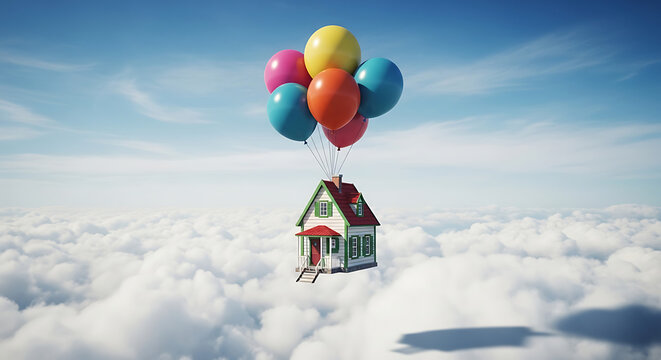 Dream Home Floating Above the Clouds