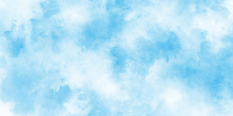 abstract blue sky with clouds light sky blue shades watercolor background, natural sky background for design and Illustration, soft blue teal watercolor background with a gentle.