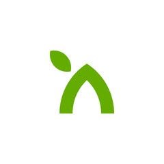 N Green Leaf logo icon. design logo, logo templates, logo n, corporate logo