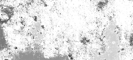 Grainy grunge photo filter background. Black particles, fibers and flecks wallpaper. Vintage rough dirt dotted overlay. Vector sandy gritty template.