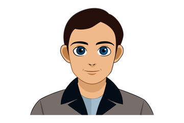 Friendly Avatar: A smiling avatar, portraying an individual's face, suggesting approachability and warmth. Embodying friendly visual language for diverse applications.