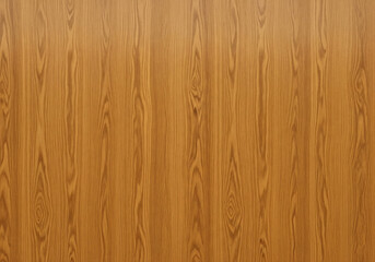 Naklejka premium High-resolution varnished oak wood texture, seamless and glossy surface, visible straight wood grains, rich golden brown tone, evenly lit, suitable for premium product design