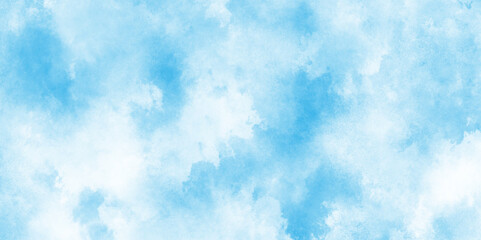 abstract blue sky with clouds light sky blue shades watercolor background, natural sky background for design and Illustration, soft blue teal watercolor background with a gentle.