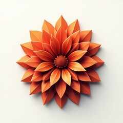 flower icon composed of layered geometric shapes