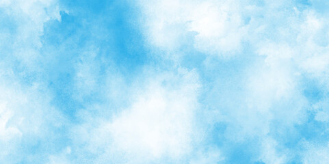 abstract blue sky with clouds light sky blue shades watercolor background, natural sky background for design and Illustration, soft blue teal watercolor background with a gentle.