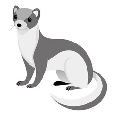 vector illustration of a cartoonermine