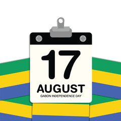 Gabon Independence Day Small Wall Calendar