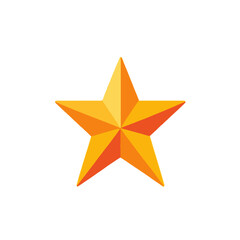 Obraz premium Golden Star Illustration-Shiny Yellow Star on White Background-Symbol of Achievement and Success-Perfect for Holiday Designs and Awards