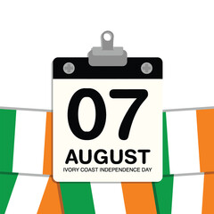 Ivory Coast Independence Day Small Wall Calendar