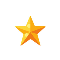 Obraz premium Golden Star Vector Graphic- Five Pointed Star Illustration- Award and Achievement Symbol- Isolated Star Design Element- Festive Decoration Image