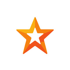 Obraz premium Orange Star Vector Graphic-Modern Star Symbol-Elegant Design Element for Logos and Branding-Download High Resolution Star Image-Abstract Star Shape-Unique Icon Design