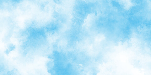 abstract blue sky with clouds light sky blue shades watercolor background, natural sky background for design and Illustration, soft blue teal watercolor background with a gentle.