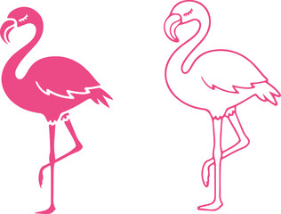 Flamingo svg, Beauty flamingo svg, Tropical flamingo svg, Pink flamingo svg
