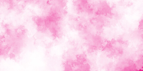 abstract romantic pastel Pink watercolor background, translucent cloudiness in motion on clear background,Soft smeared aquarelle painted magenta watercolor canvas for splash design, soft cloud grunge.