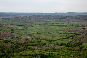 Obraz premium Badlands in the Rain