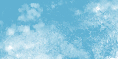 Blue sky with white cloud Vector cartoon nature background