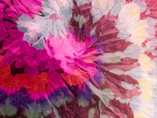 Psychedelic Erbu Dye Design.  Watercolor Crystal. © Olga