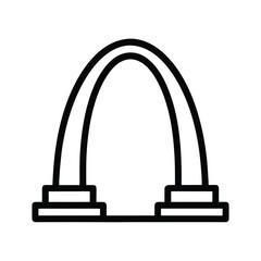 Fototapeta premium outlined-gateway-arch-icon-design-include-after-on.eps