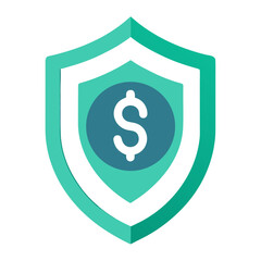 dollar sign on white background