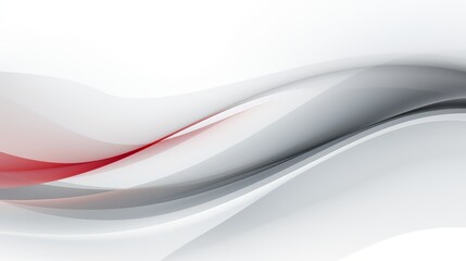 White background with a red and gray wave. The wave is very long and has a lot of detail