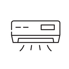 Air Conditioner icon, Fresh air Outline icon Transparent background