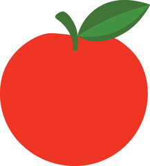 red apple vector illustration