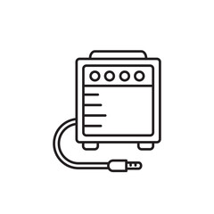 Amplifier icon, Guitar amp Symbol Outline icon Transparent background