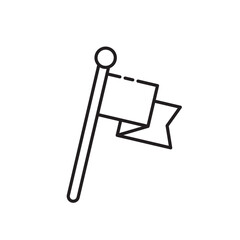Flag icon, Flag Waving Symbol Outline icon Transparent background