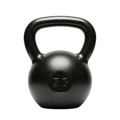 Black 5kg kettlebell for sports  