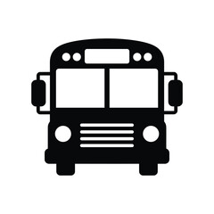 School transportation vehicle route student ride education travel transport icon graphic