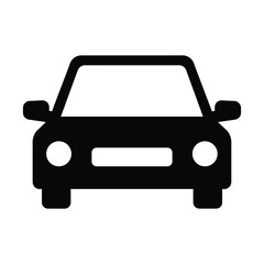 Automobile vehicle transport car design graphic auto front view machine icon symbol sign icon