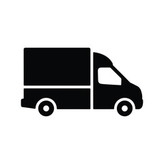 Delivery truck van vehicle transport shipping service cargo logistic automobile icon sign icon